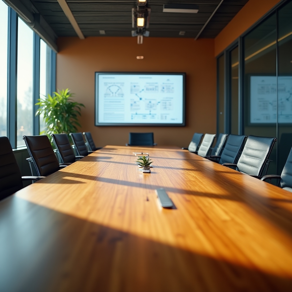 Zasedací místnost připravená pro workshop dokumentace procesů